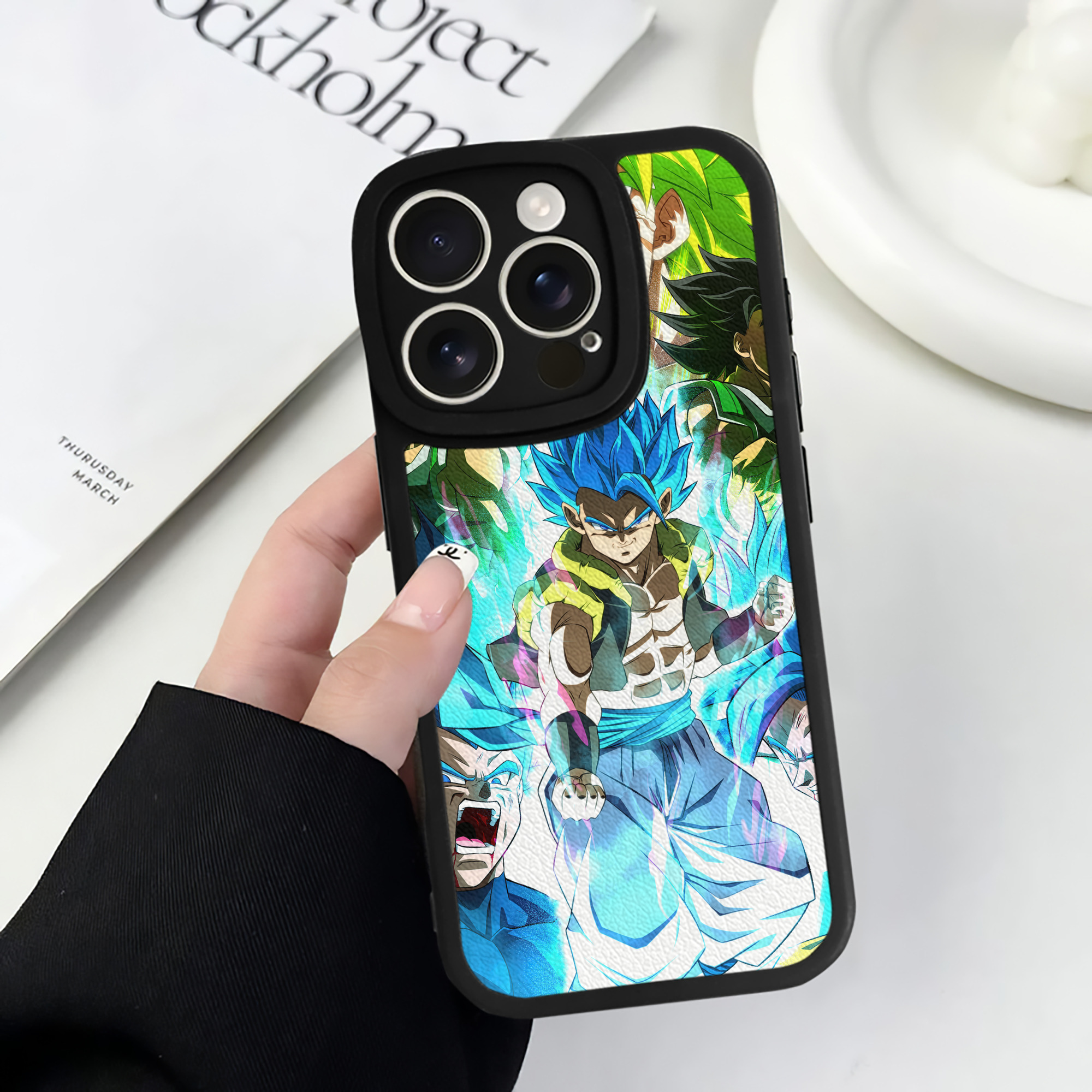 （画像用） ドラゴンボール DRAGON BALL 【iPhone 16シリーズ対応】シリコンスマホケース（レザー調） 材質：シリコン